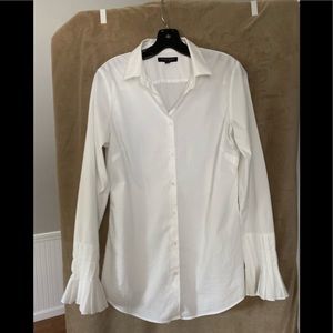 Banana Republic tailored white blouse size 12